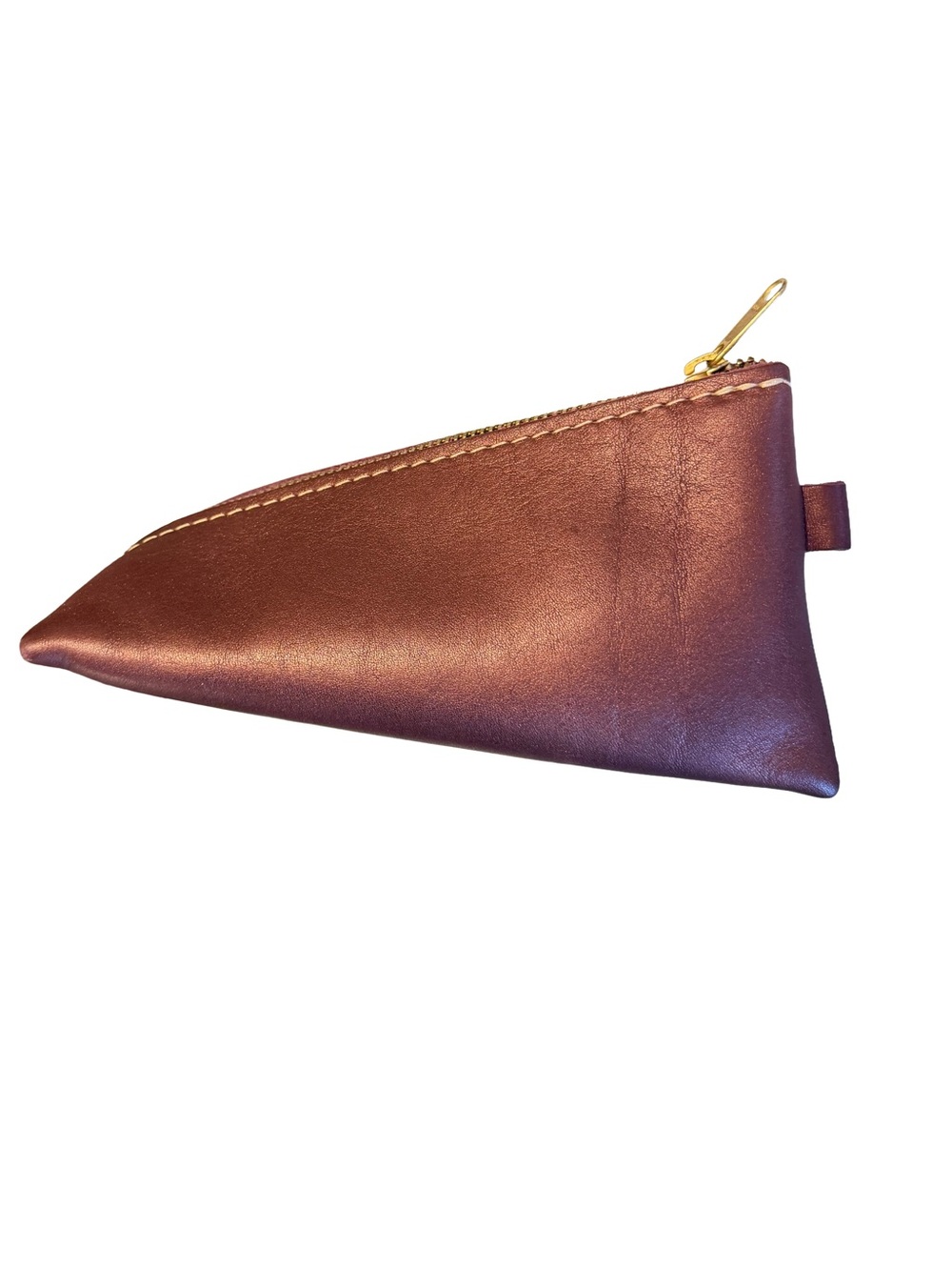 Portland Leather Goods Alpine Pouch Deep Purple Plum Amethyst Cosmetic Case - Picture 2 of 4